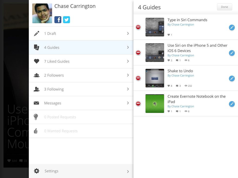 Little red button will pop up on the screen.