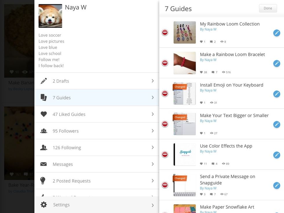 Little red buttons will show up.