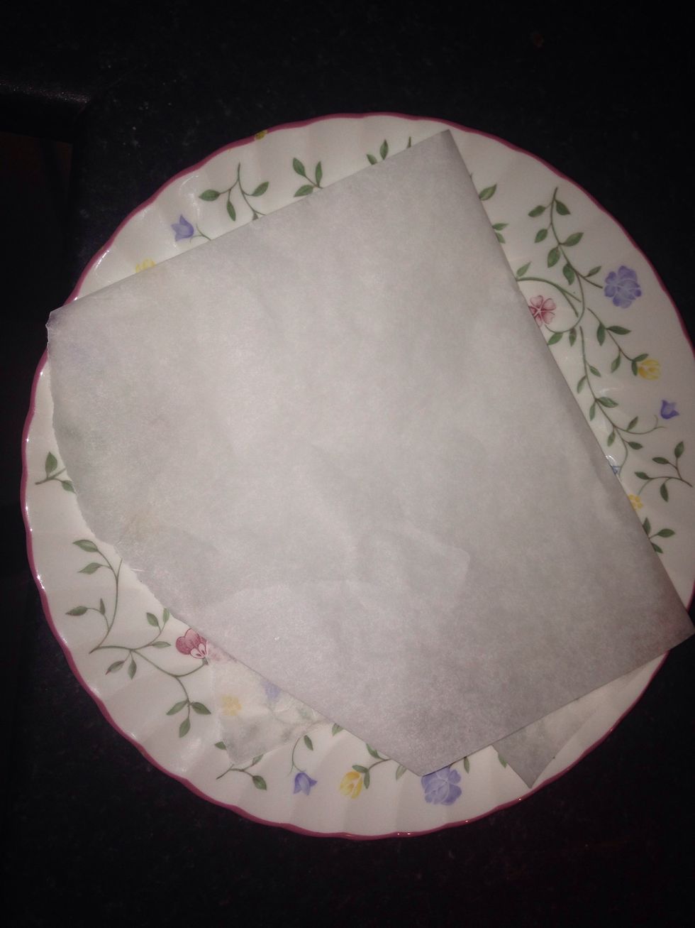 Little tip place some parchment paper onto a plate (unless your eat it all at once) helps stop the cake from sticking to the plate