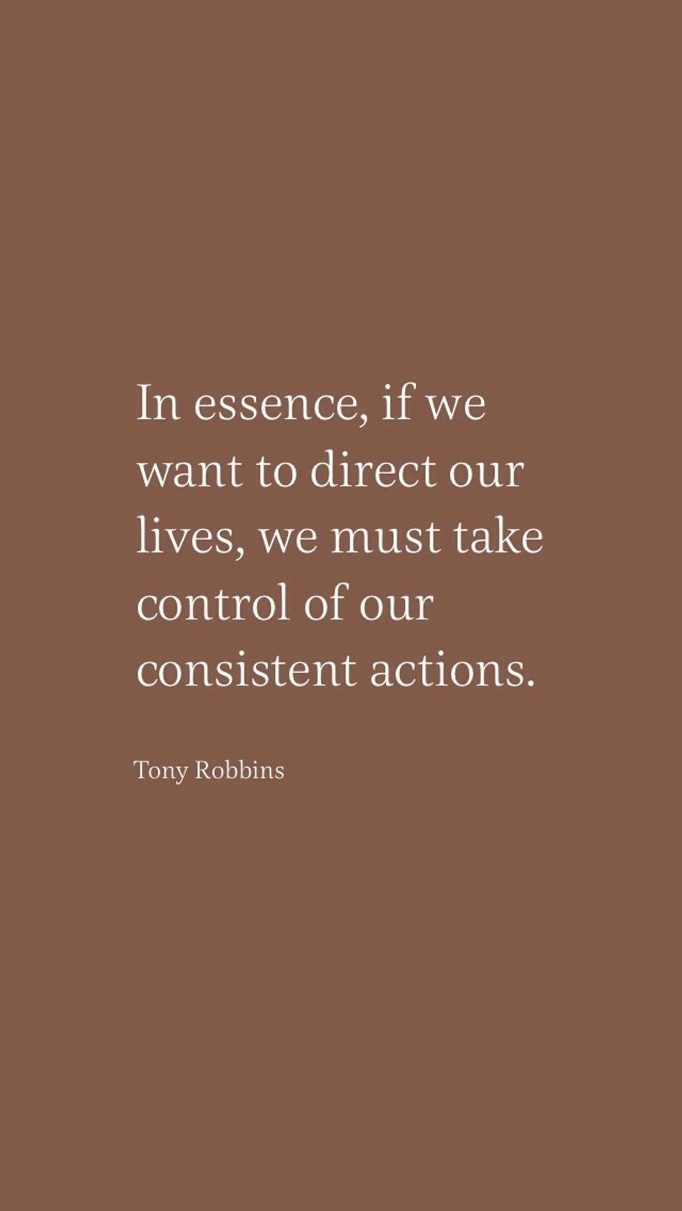Live life everyday and take control of your life so you can shape yourself to be a better person!