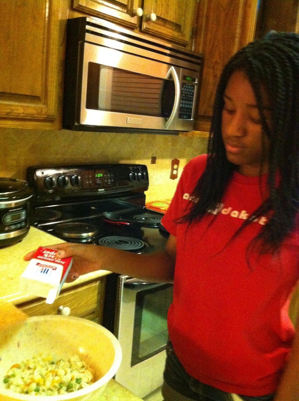 Llegar el rancho y pimienta y lo puso en la pasta. \u00a1 No comas!