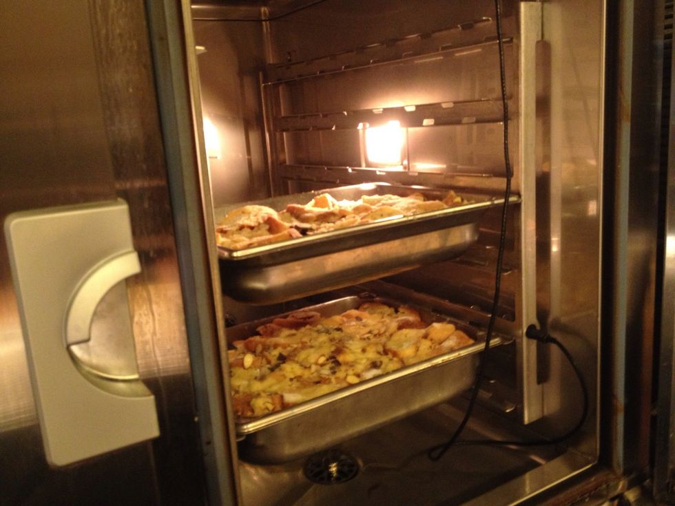 Load into Combi oven