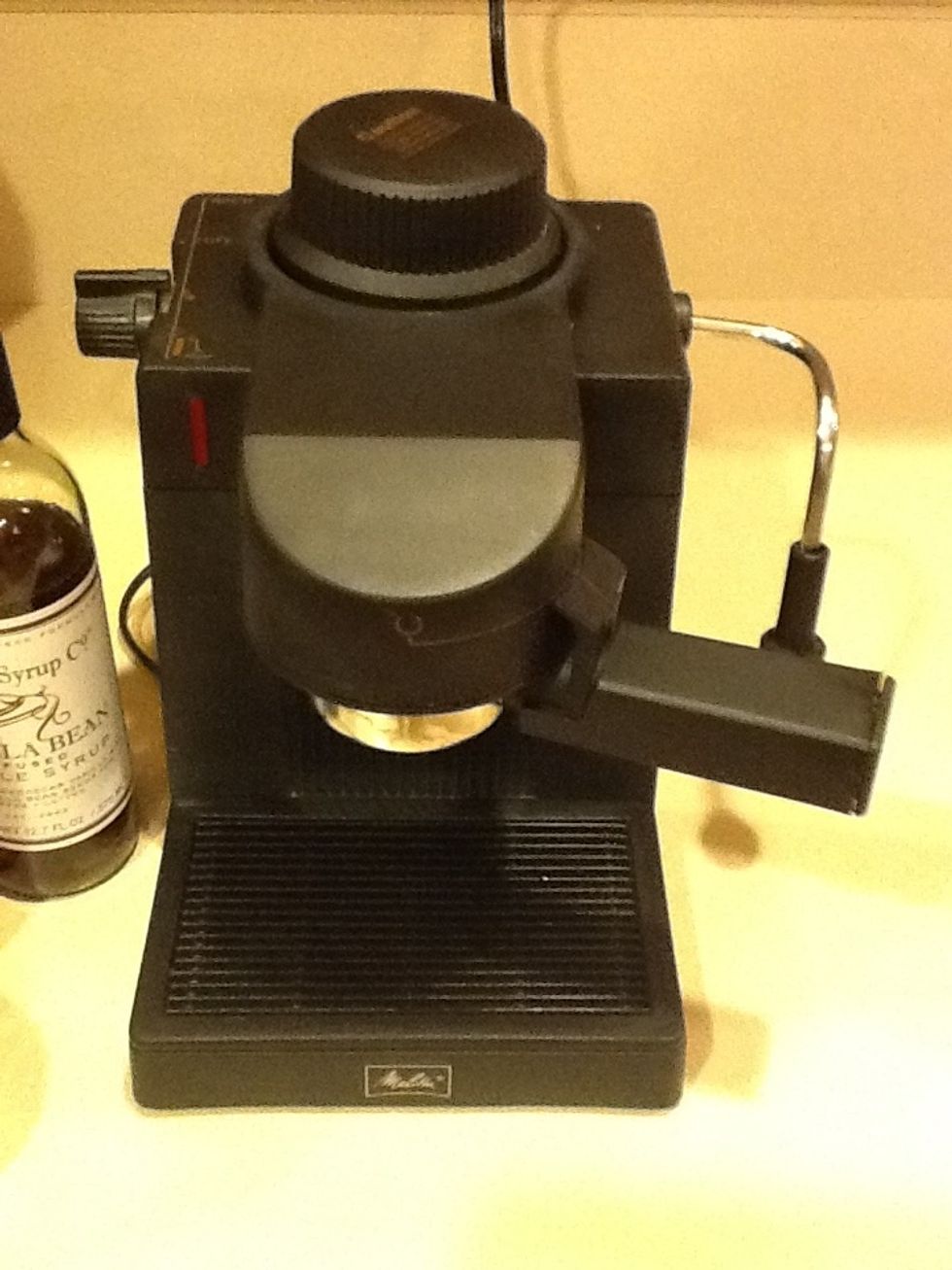 Load into espresso machine.