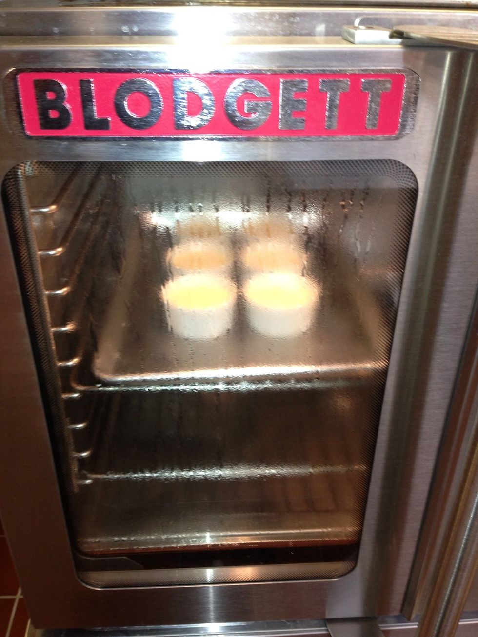 Load pan into Hydrovection Oven, press start