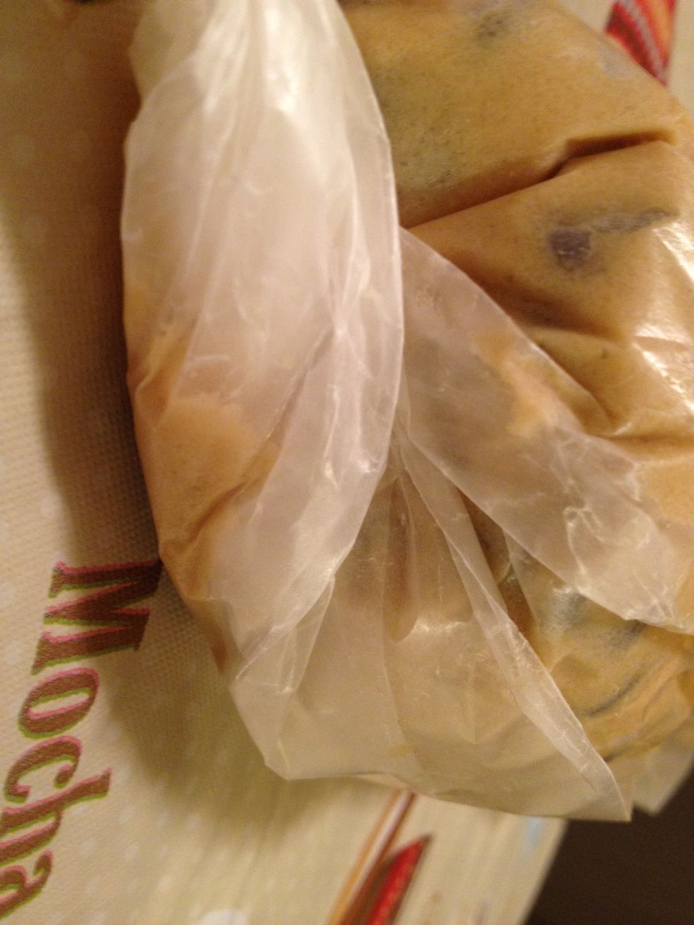 Load that sweetness into some wax paper and chill for an hour.