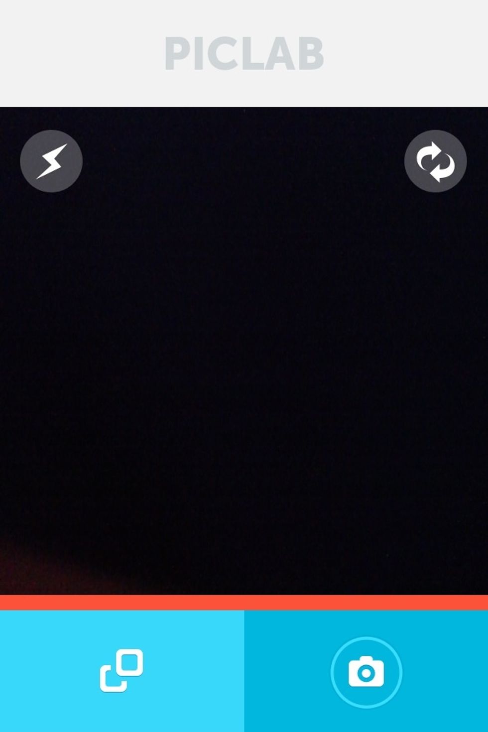 Load your photo using the bottom left corner