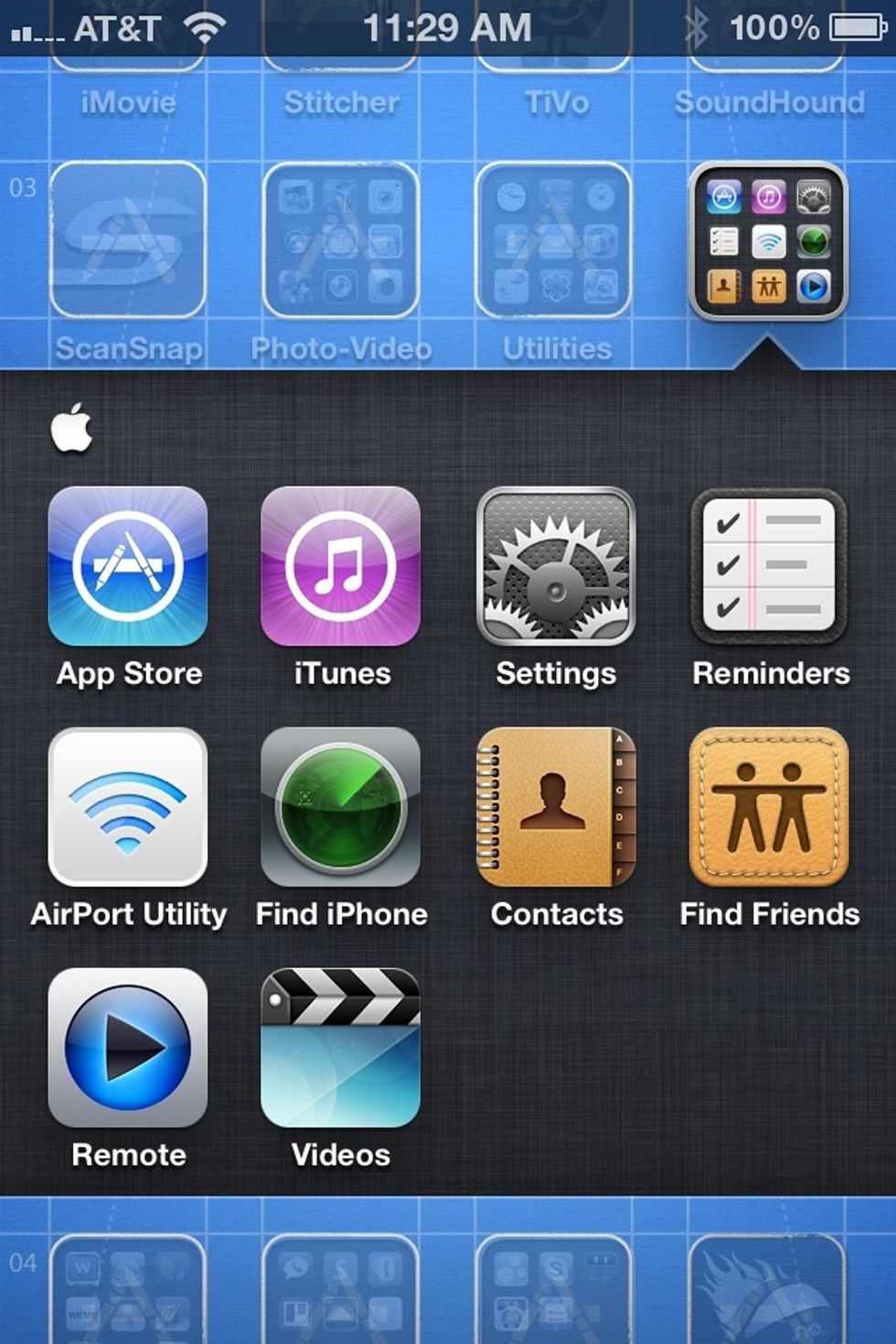 Locate and tap on the settings icon
