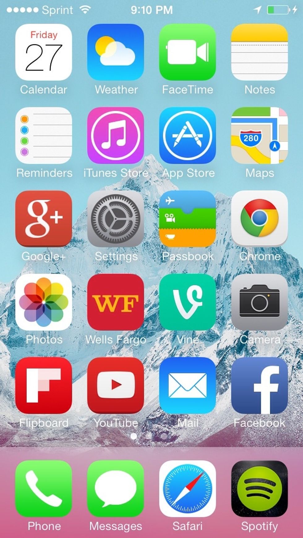 Locate setting in your homepage