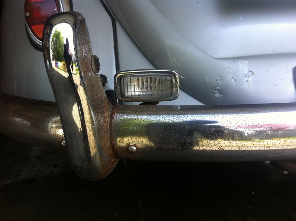 Locate the rust spot you'd like to get rid of. Here my spot :(