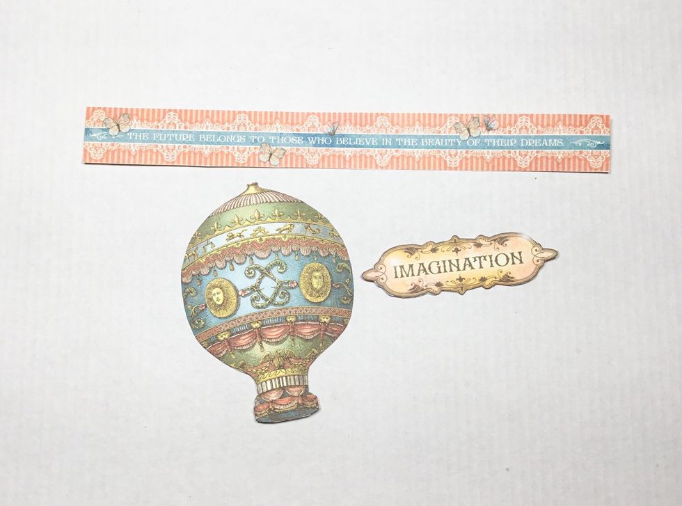 Locate these pieces as shown.