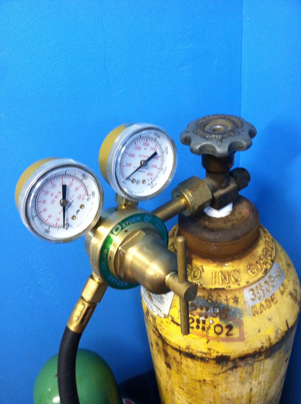 Locate your tank and regulator