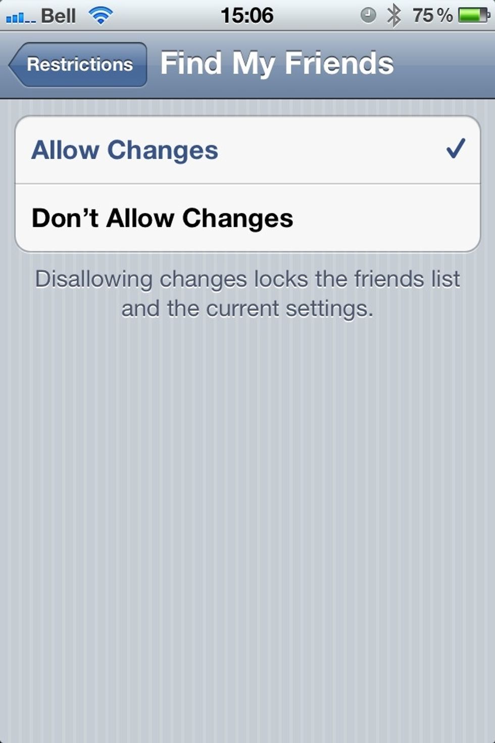 Locking friends list means that if parents setup themselves to see where the phone is no matter what. More on this with my next SnapGuide.