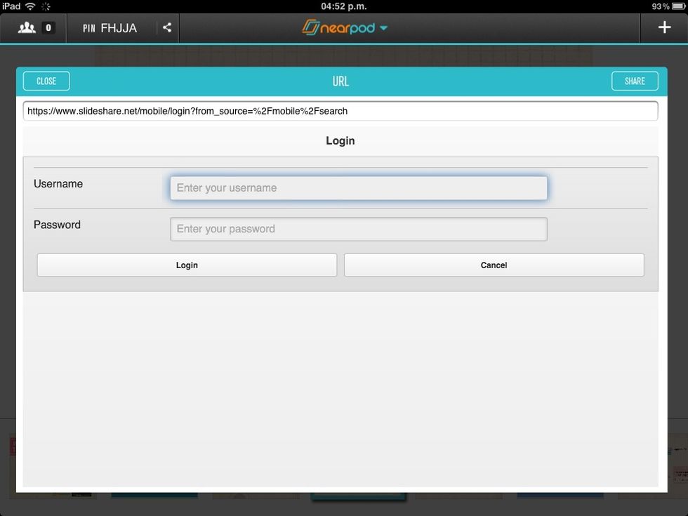 Log in to access your presentations.
