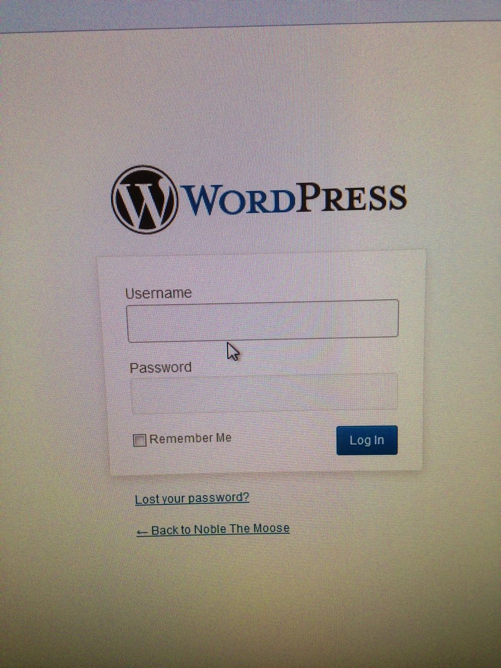 Log in with your wordpress username and password.  If you lose your username and or password, you can get it / recreate it here.