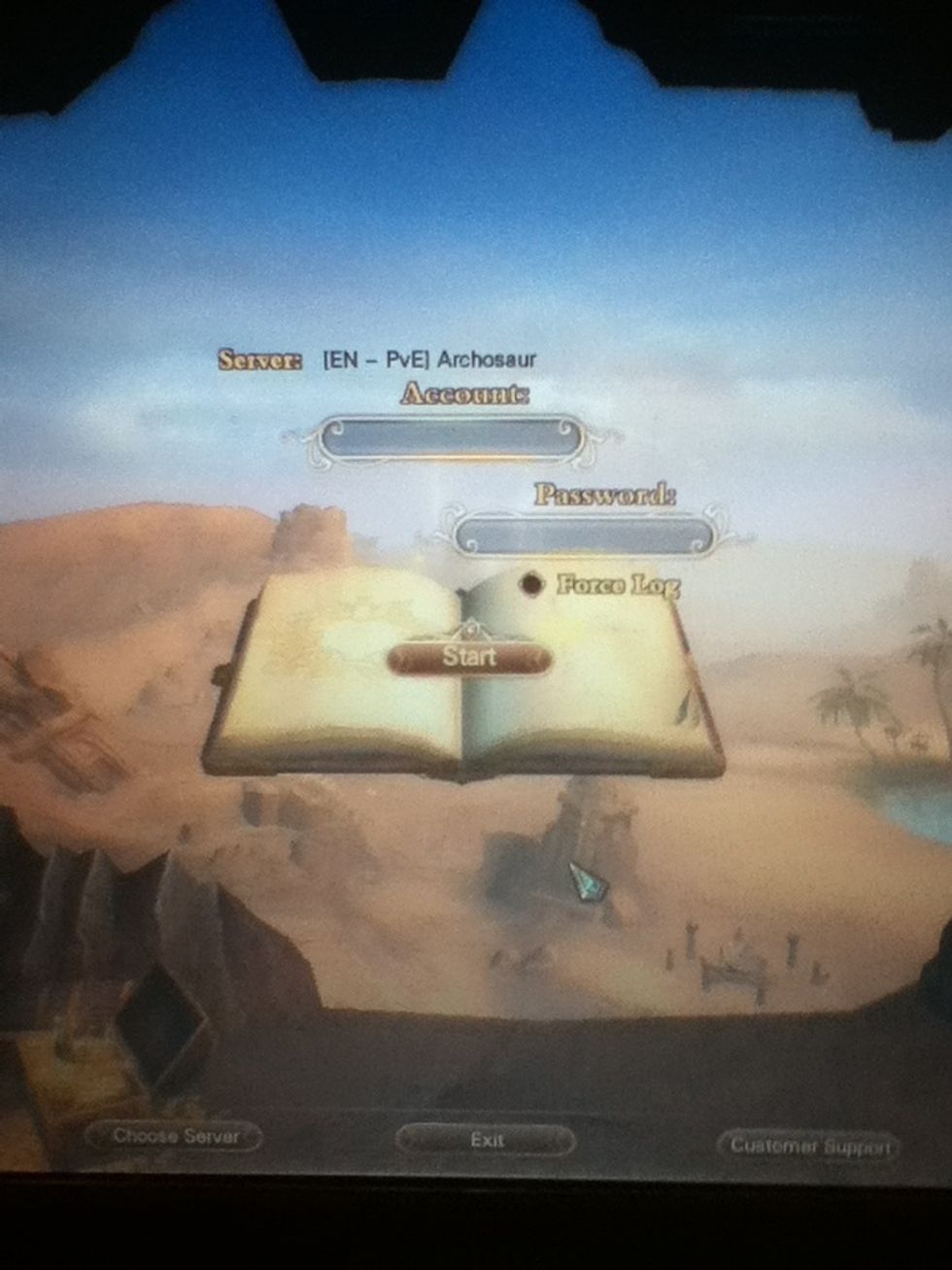 Log into your account