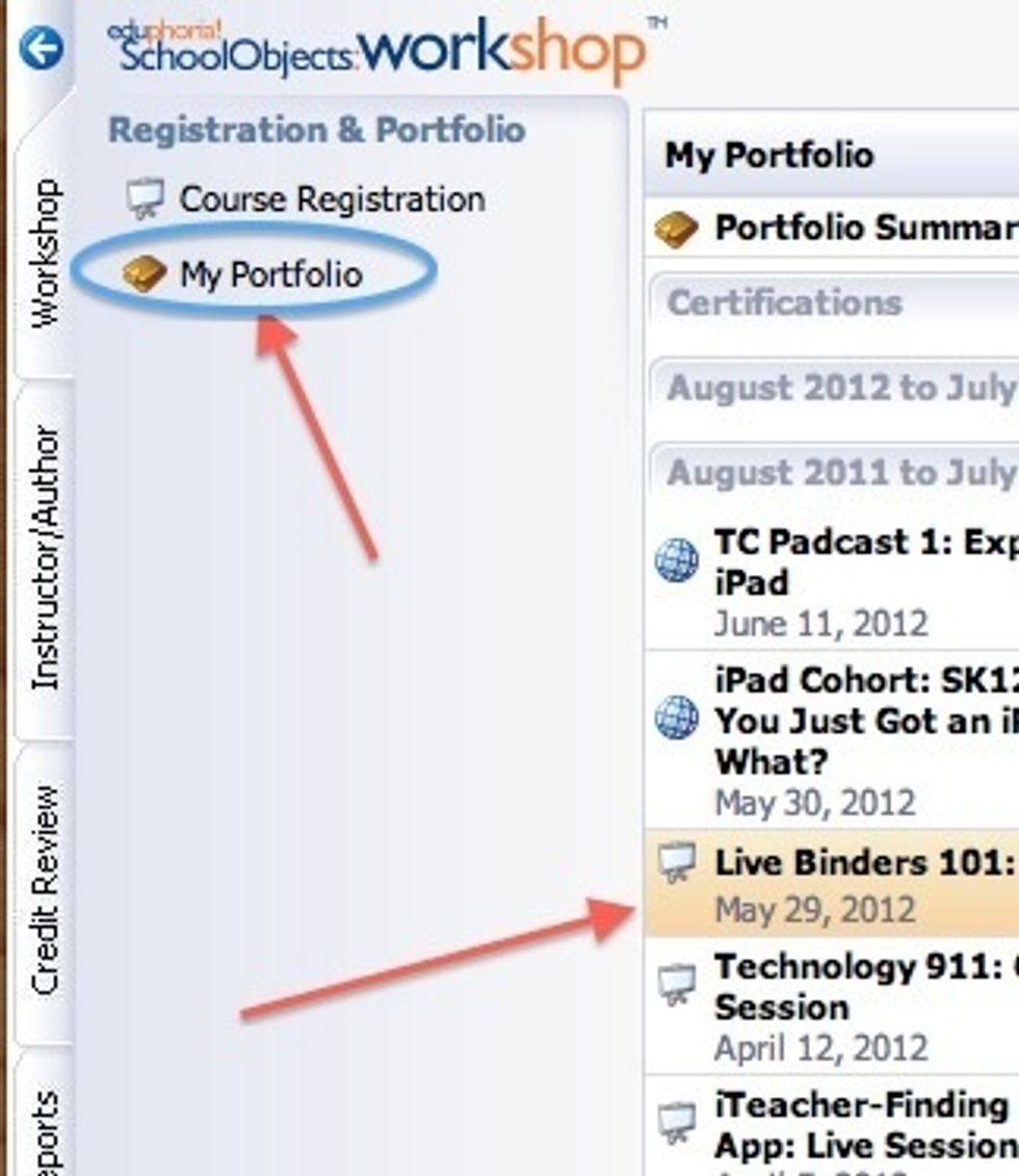 Login to Eduphoria; Go to Workshop; Click on "My Potfolio"; Click on the course you are completing the survey for