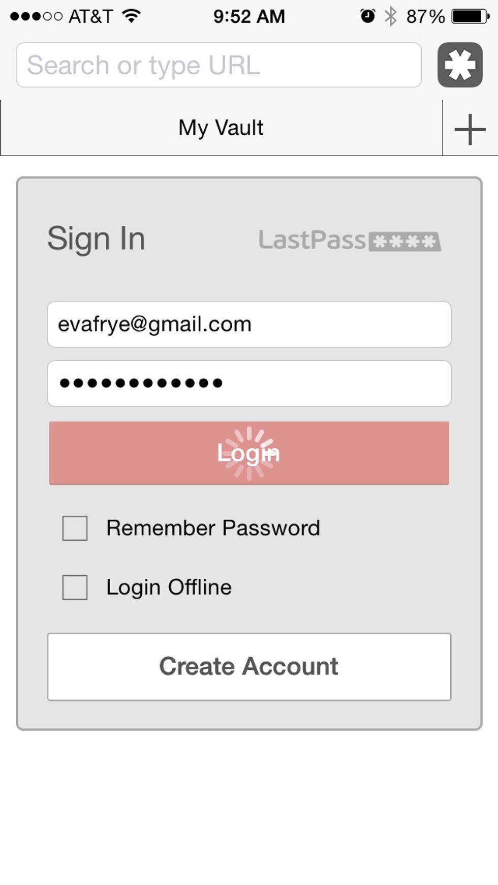 Login to LastPass if you weren't already.