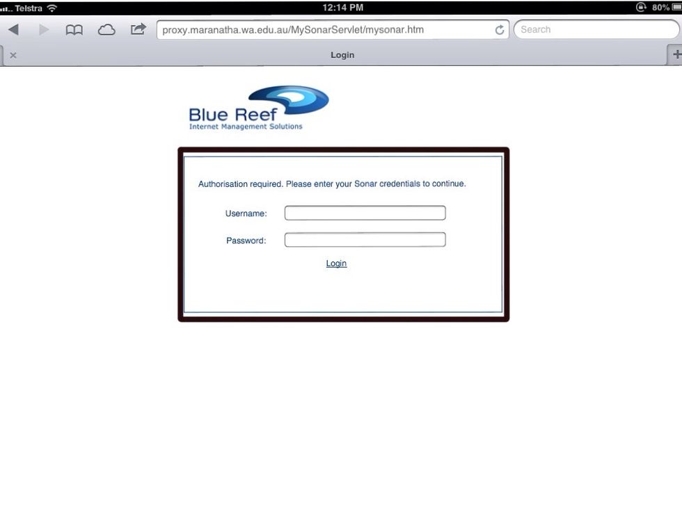 Login with school username and password. (STAFF ONLY).