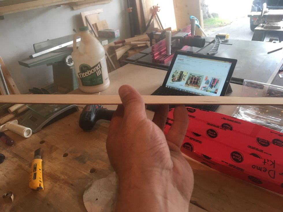 Long-Grain Veneers will not bend when held in the middle.