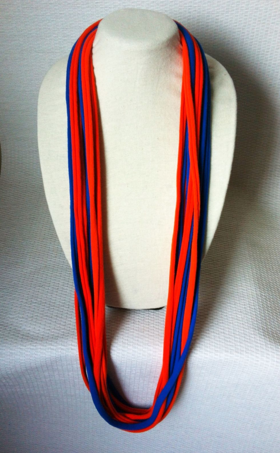 Long - Quick & easy, just  throw on your MonkeyTeeMonkeyDo infinity t-shirt necklace scarf bohemian style & go!