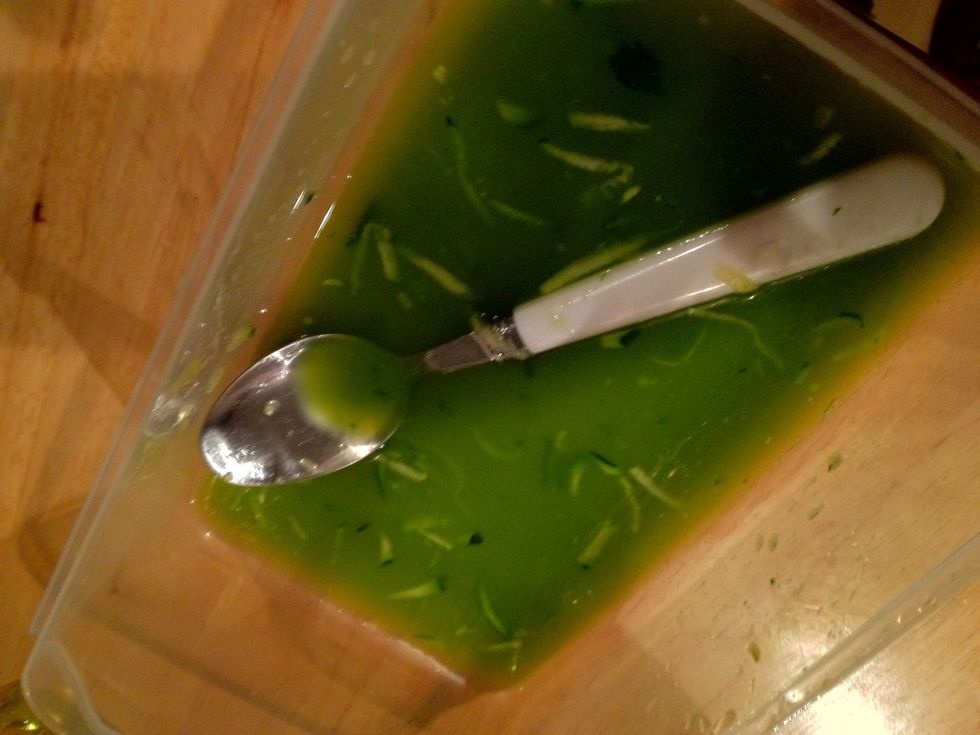 Look at all the liquid that came out! Throw away.