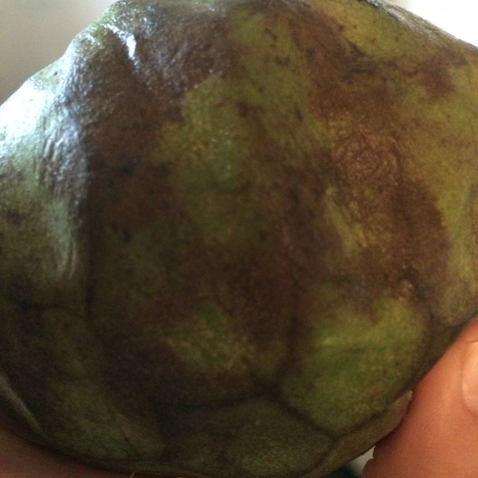 Look at that skin! Reminds me of a dragon! \ud83d\udc32 You want to find a fruit that is somewhat firm but yields to the touch...like a ripe avocado or kiwi.