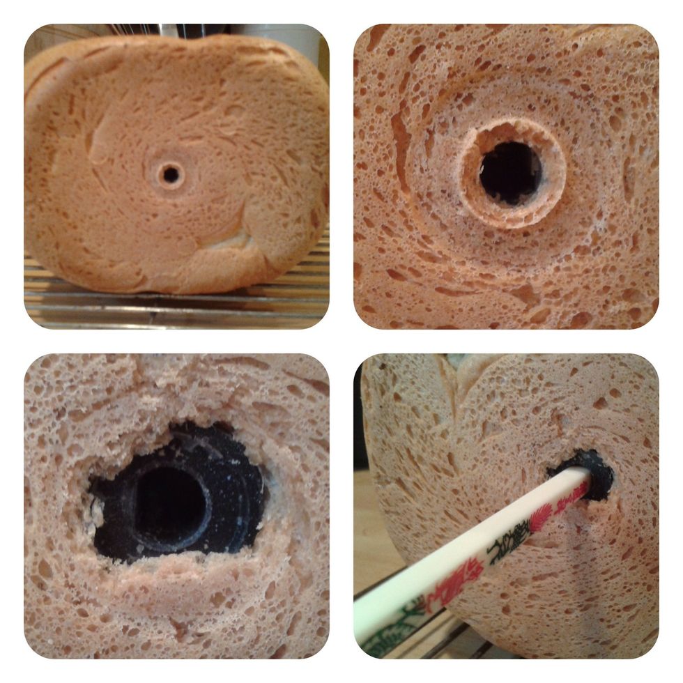 How to remove a breadmaker paddle using a chopstick B+C Guides