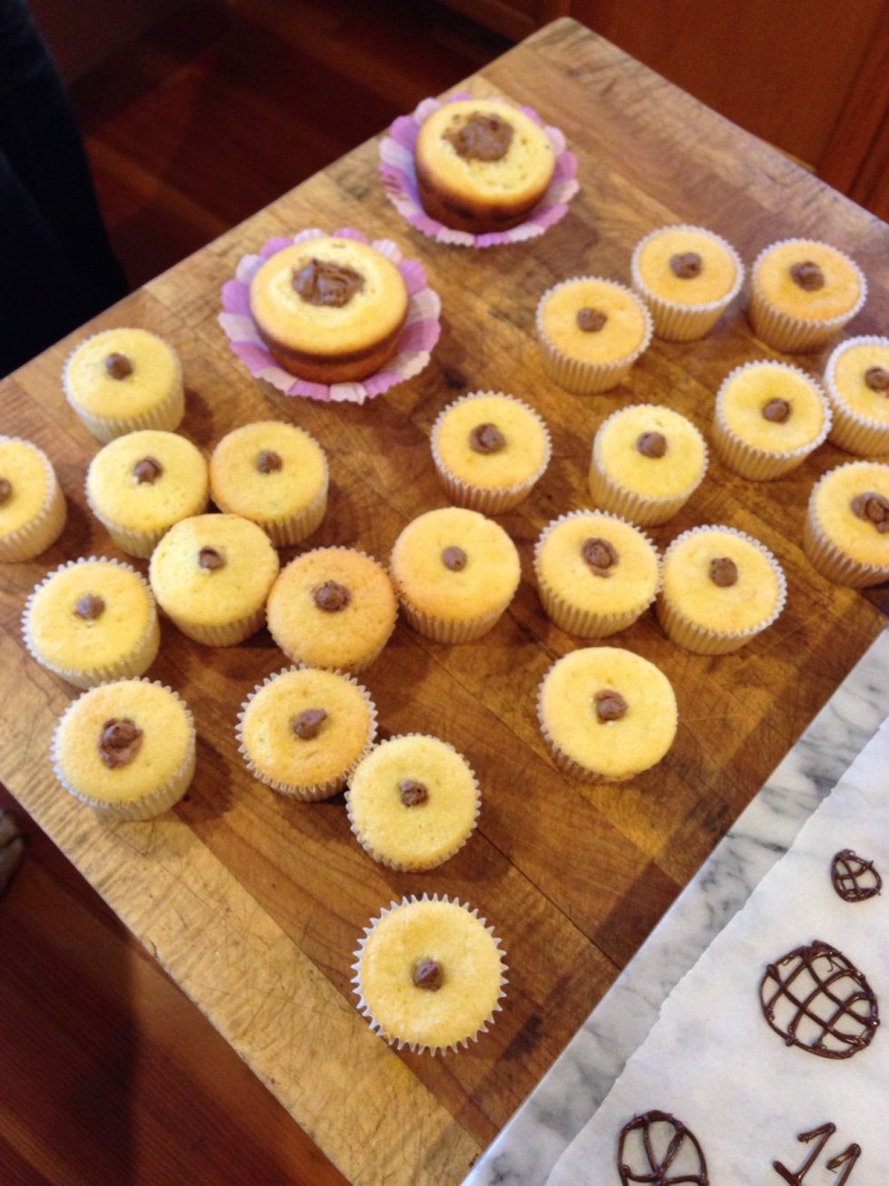 Look at these beauties! I filled them with chocolate mousse (you can find that recipe on my page) but you don't have to!:)