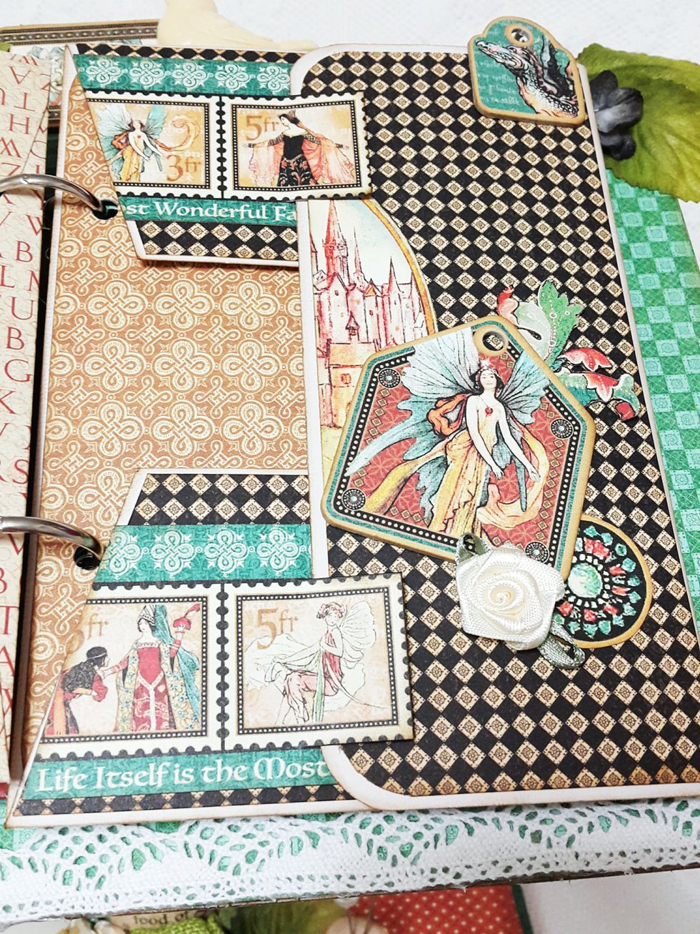 Look carefully into the papers, you may sometimes find a very nice one to do the fussy cutting