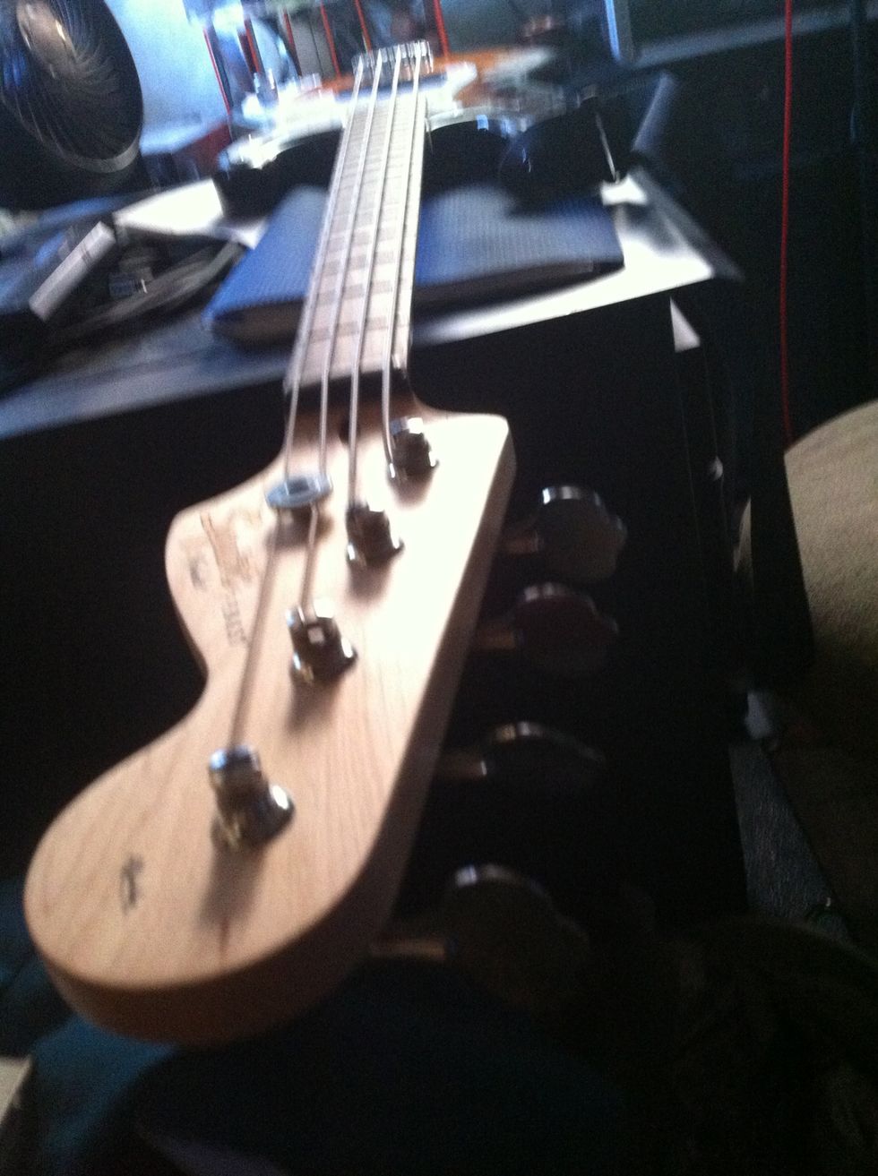 Look down the neck, it should be straight and have no twist or missing frets. It may have a slight upwards bend created by the string tension .