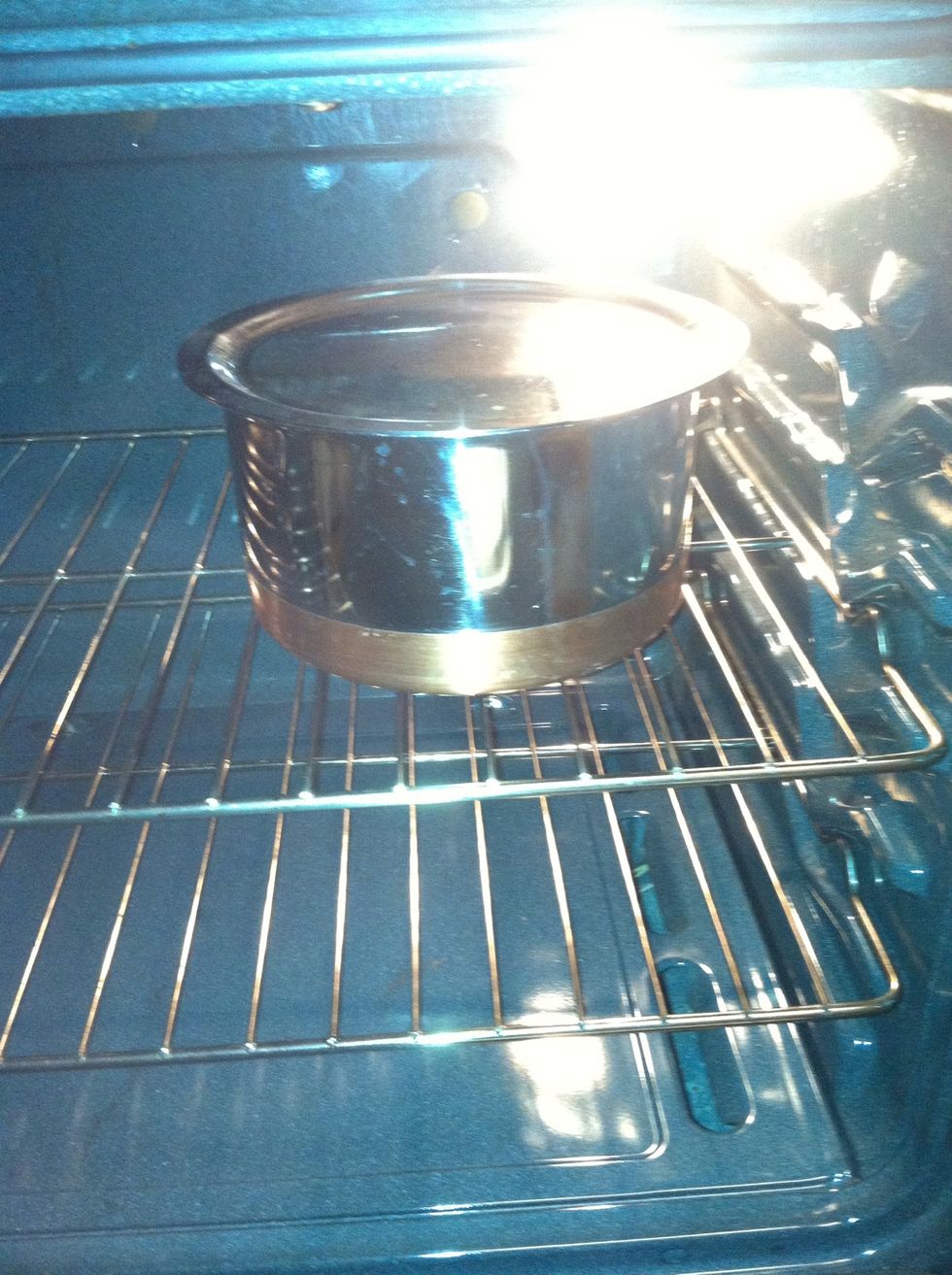 Look for a place that's warm for the fermentation process to take place. Since its winter I prefer keeping it in oven ( oven is OFF) turn on the light inside the oven and leave it untouched overnight