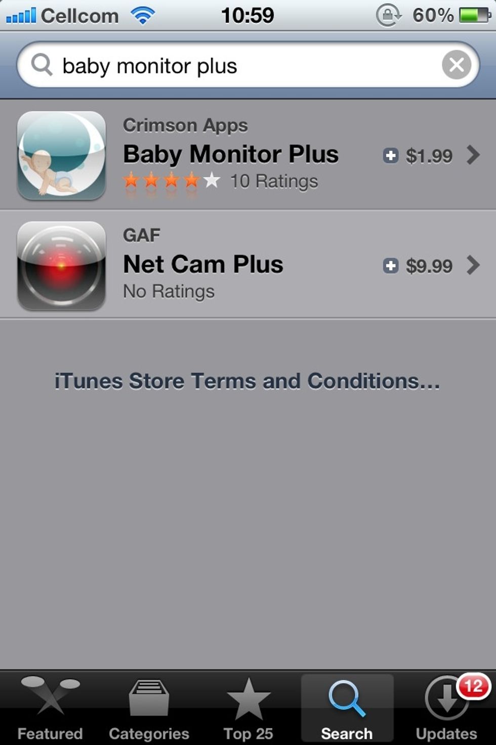 Look for "baby monitor plus" at app store