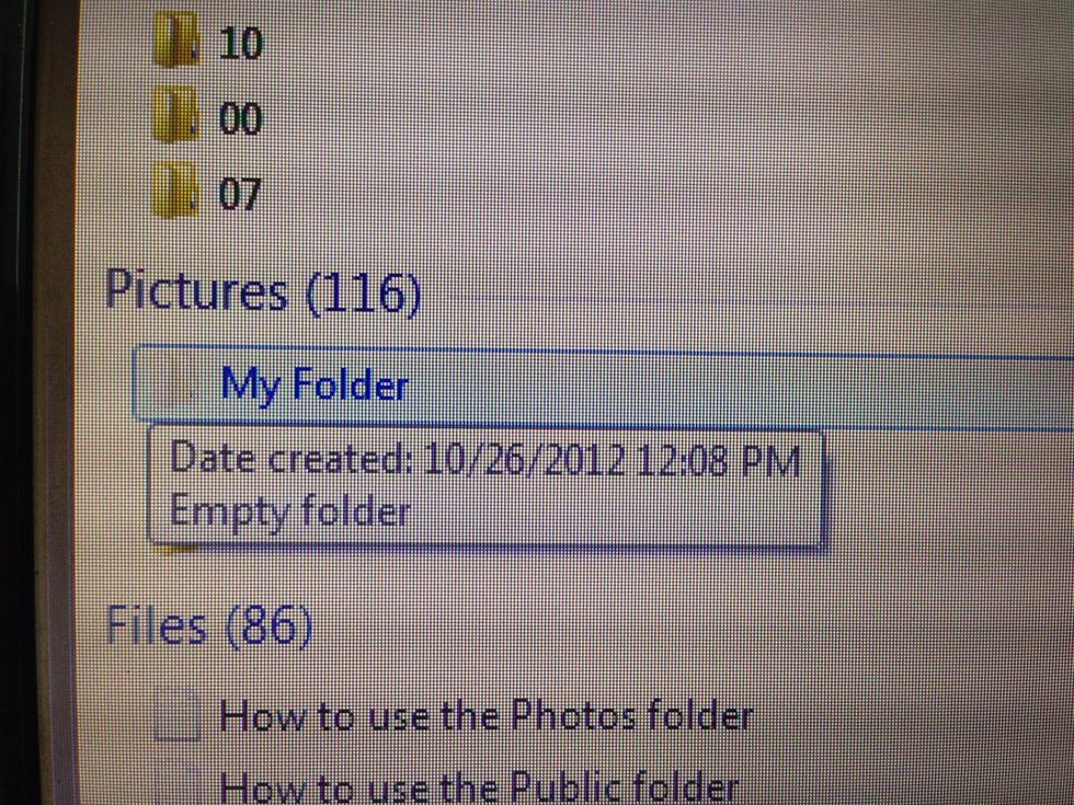 Look for the folder in your search list. This could be tricky because there are many folders in your computer and you should remember the exact name of the one you're looking for.
