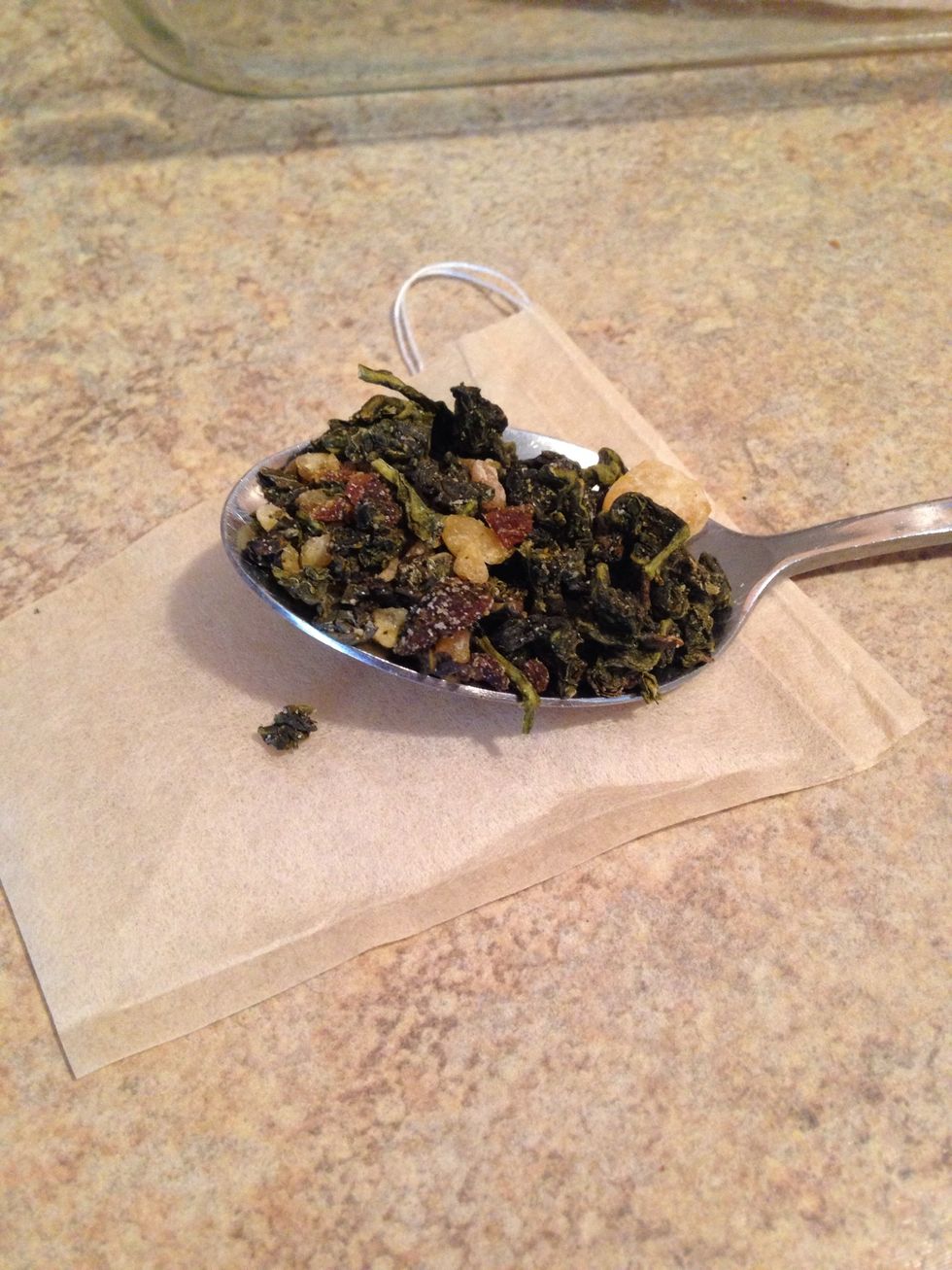 Look how beautiful that Pineapple Oolong looks!