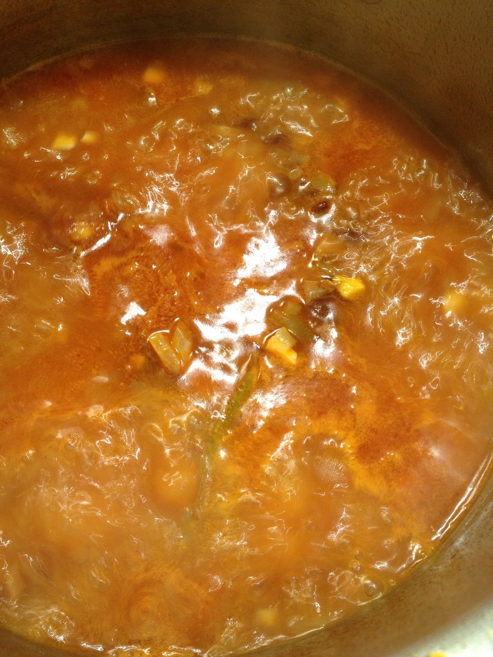 Look if your sauce is doing well.