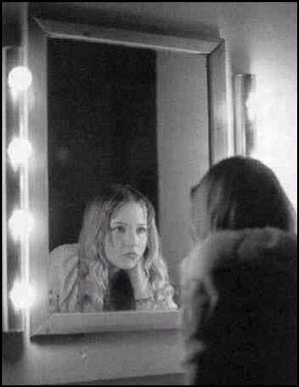 Look in the mirror and tell yourself you're beautiful. Stop thinking the negative thoughts and replace them with good ones, even if they feel fake right now.