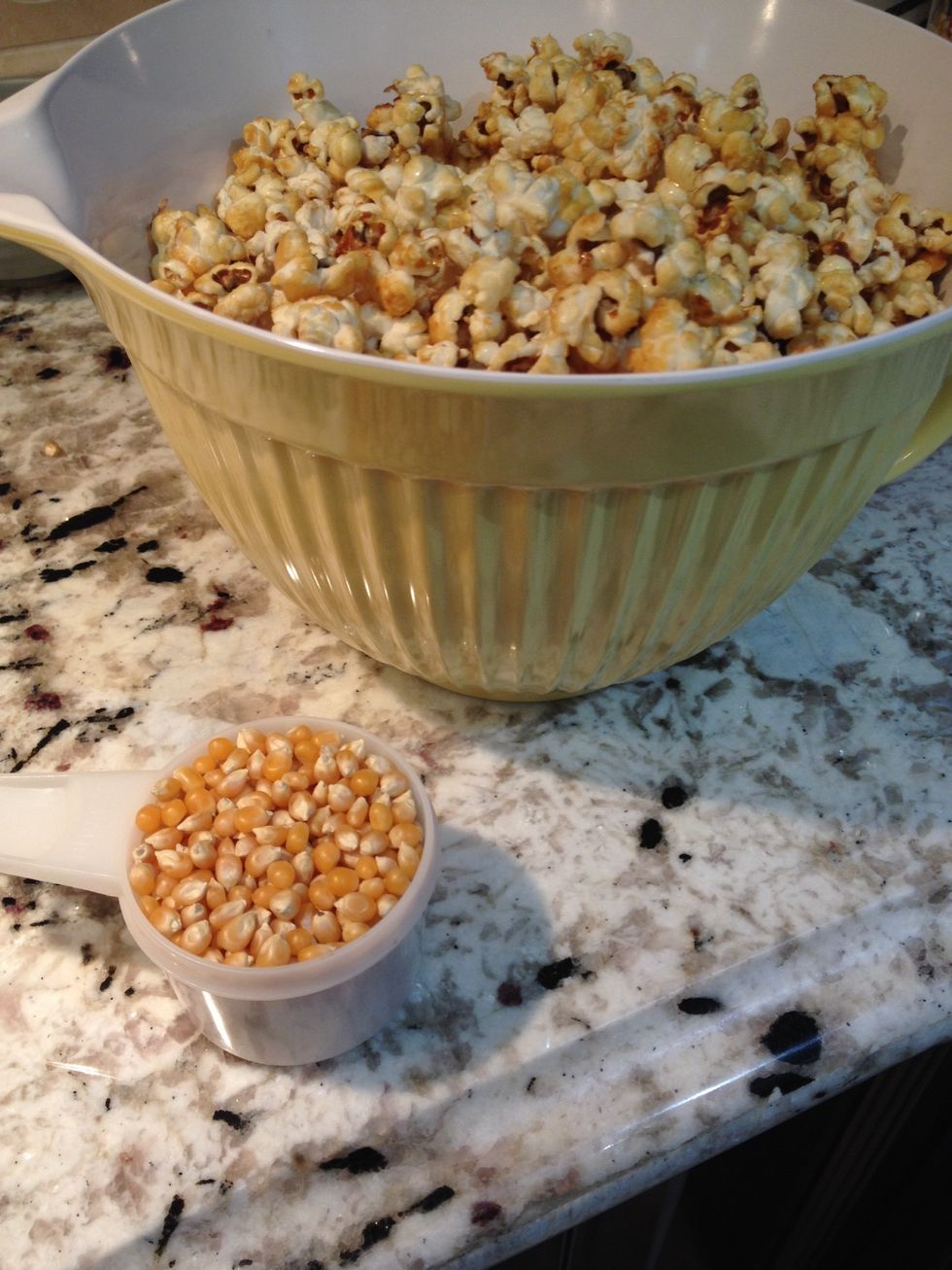 Look! That tiny little 3/4 cup makes a large bowl.