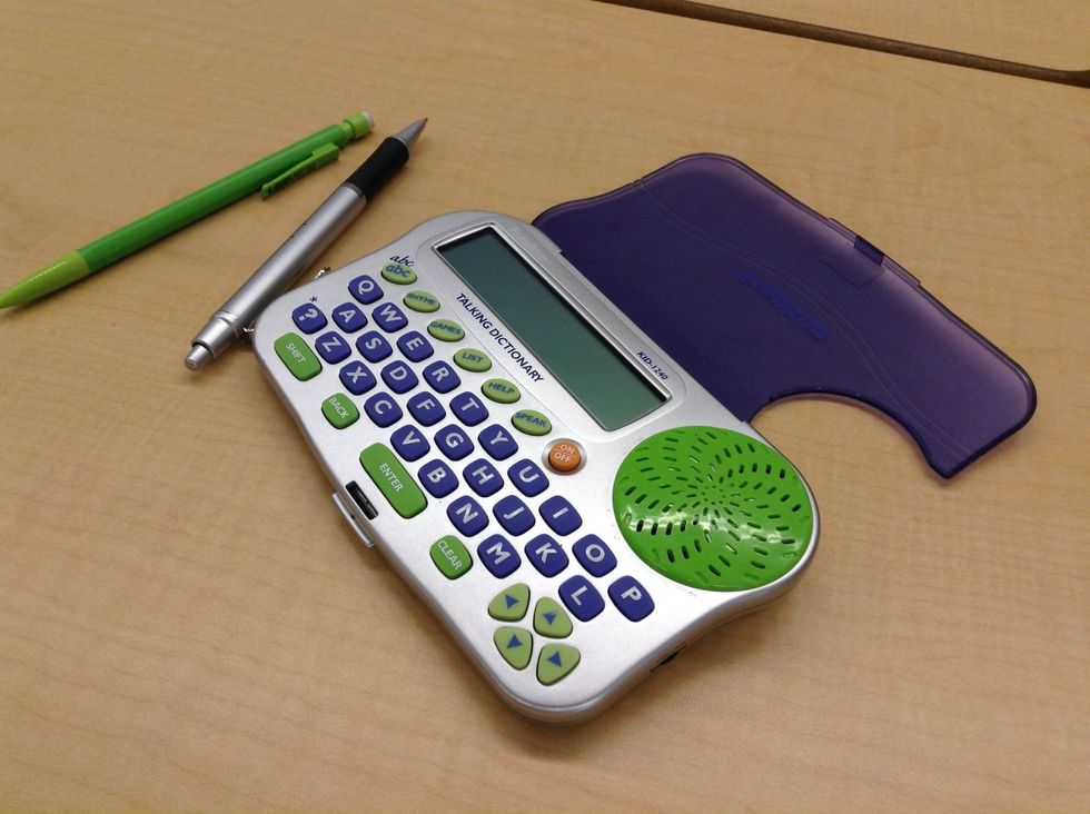 Look through everything in the pockets (ex. hand sanitizer, extra pens, dictionary...) and decide what you need. Then neatly put all of the needed things back in your backpack.