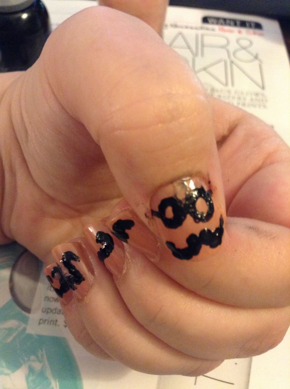 Looks like that. Messed up by the glasses.