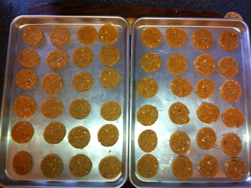 Looks like this batch will yield 48 treats for us. Your yield will depend on the size and shape of your chosen cutter.