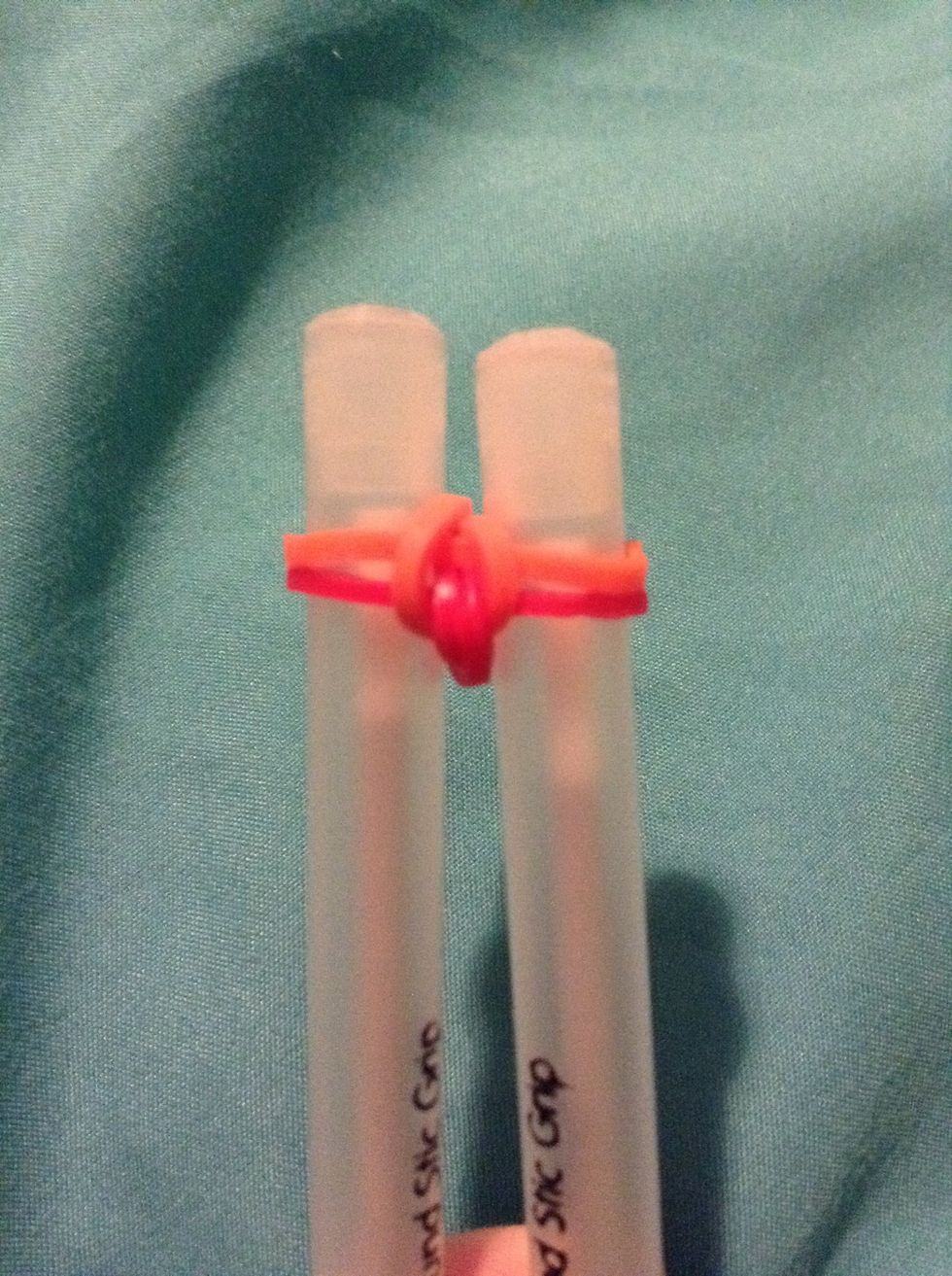 Loop the next band into the middle