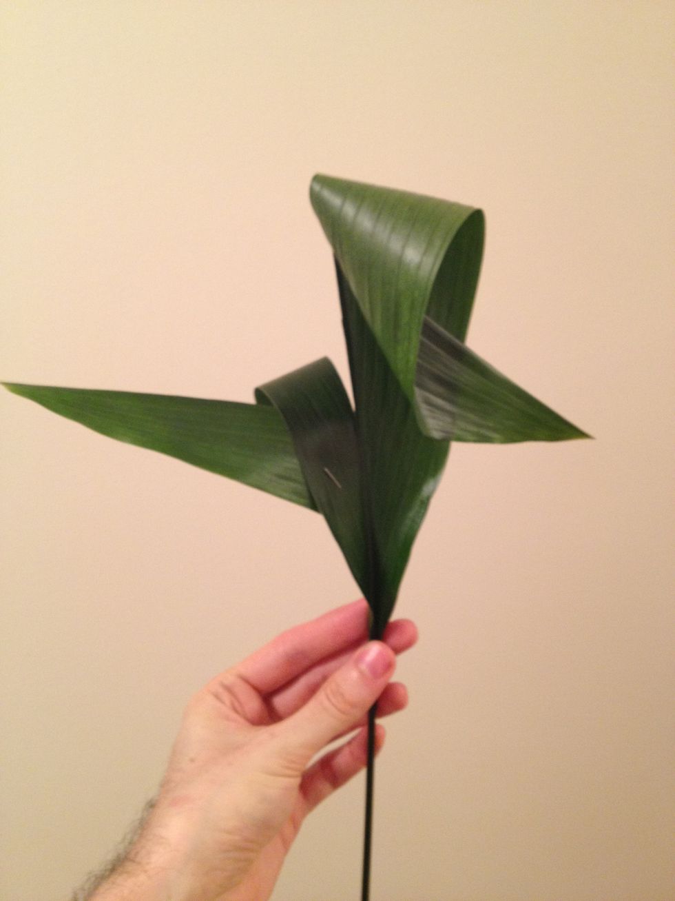 Loop the other side and staple it.