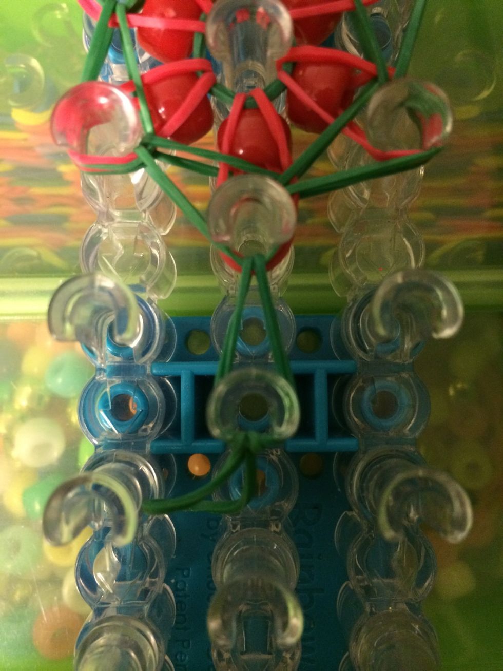 Loop the second base and make your slip knot at the end.