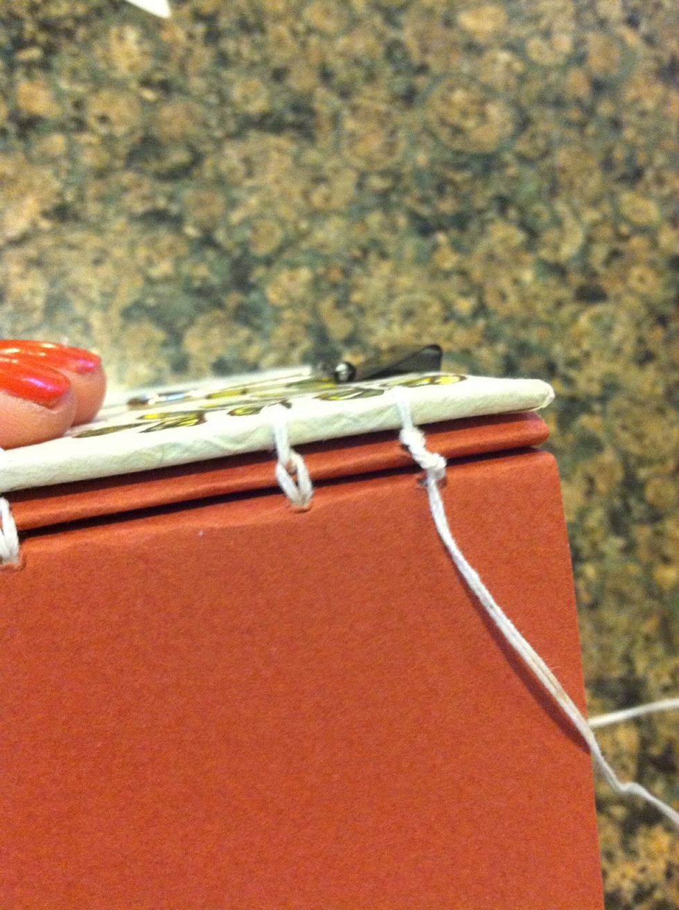 Looped around itself?