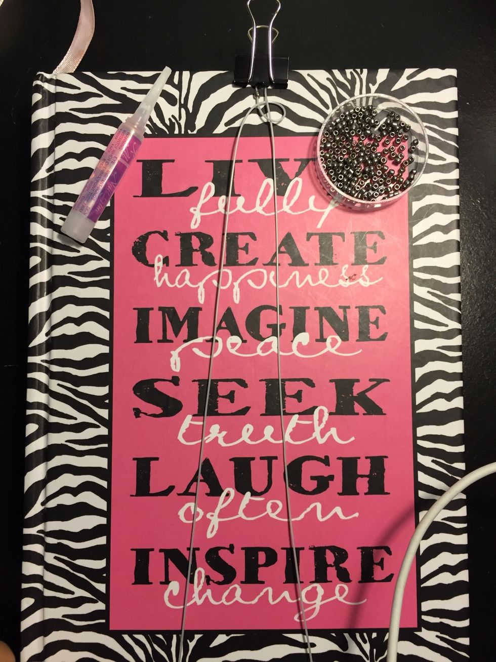 Loosely pull it to the top