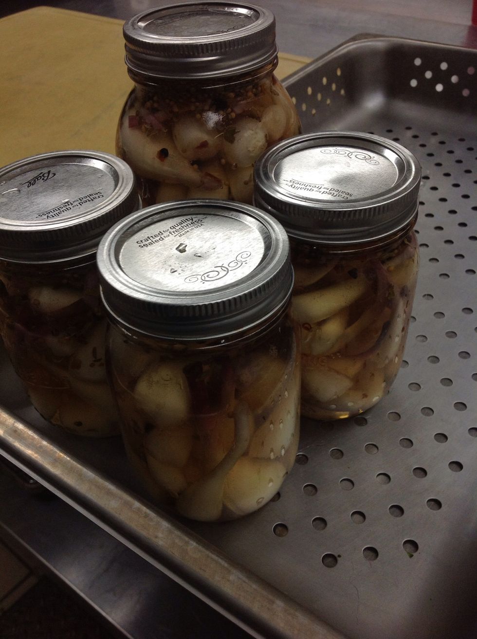 Loosely screw on tops