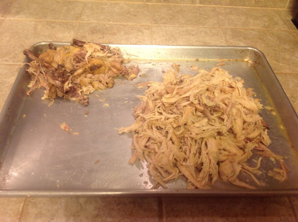 Lots of chicken! Let's make some melt in your mouth sandwiches!