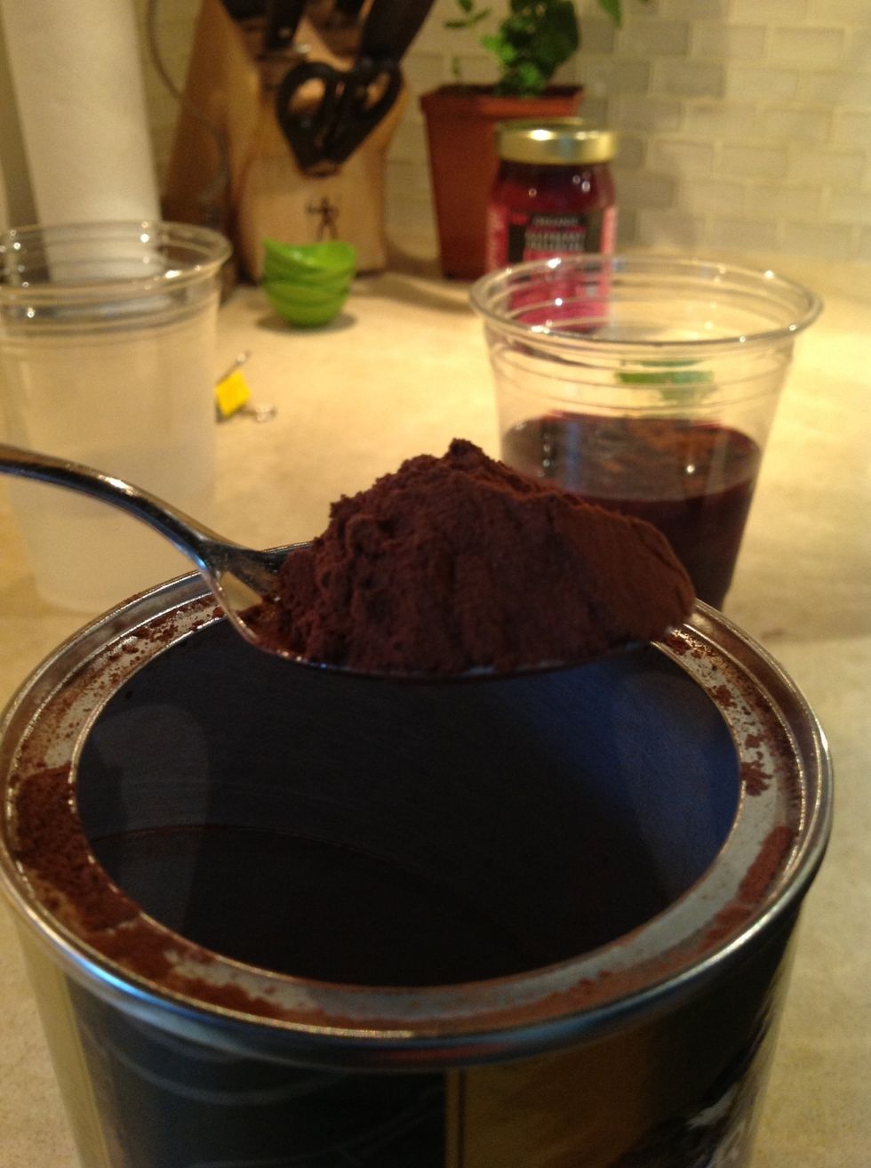 Lots of chocolate powder