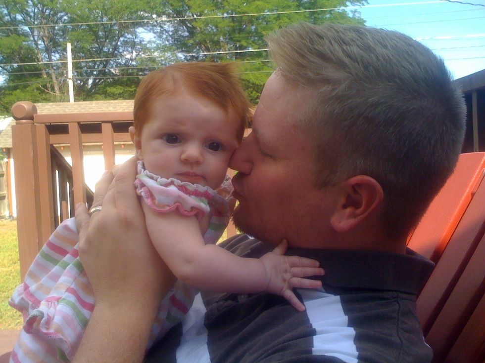 Love and respect their daddy, even when he's not around.