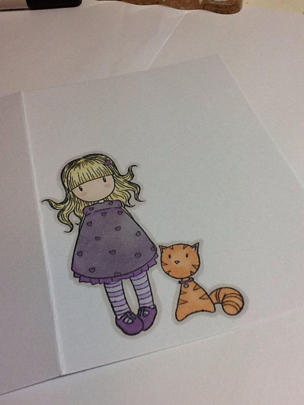 Love promarkers, hate the fact the ink can run! But no fear as this can be fixed by going round the edge of your images with another colour which will also make it pop from the card! Try to go lighter